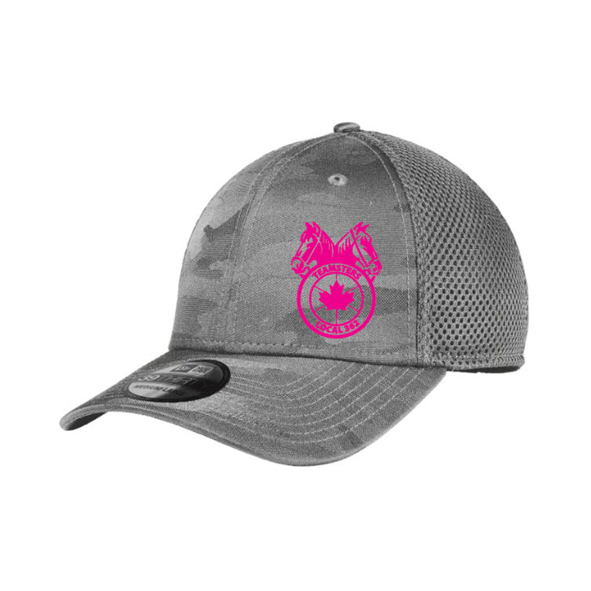 Teamsters 362 - Tonal Camo Cap - NEON PINK Embroidery