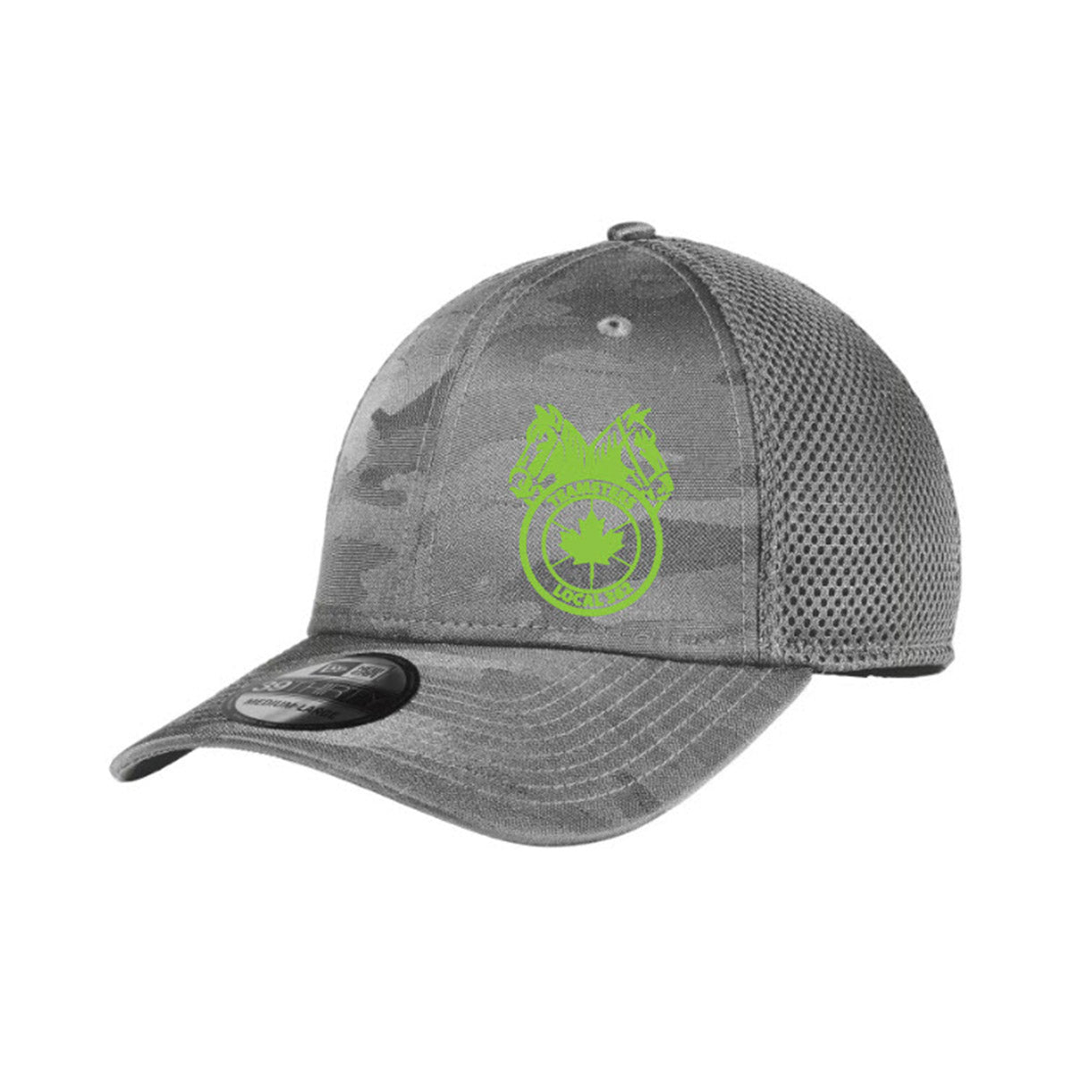 Teamsters 362 - Tonal Camo Cap - LIME GREEN Embroidery