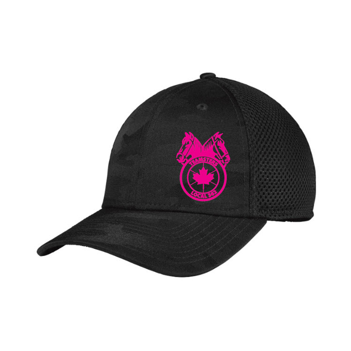 Teamsters 362 - Tonal Camo Cap - NEON PINK Embroidery