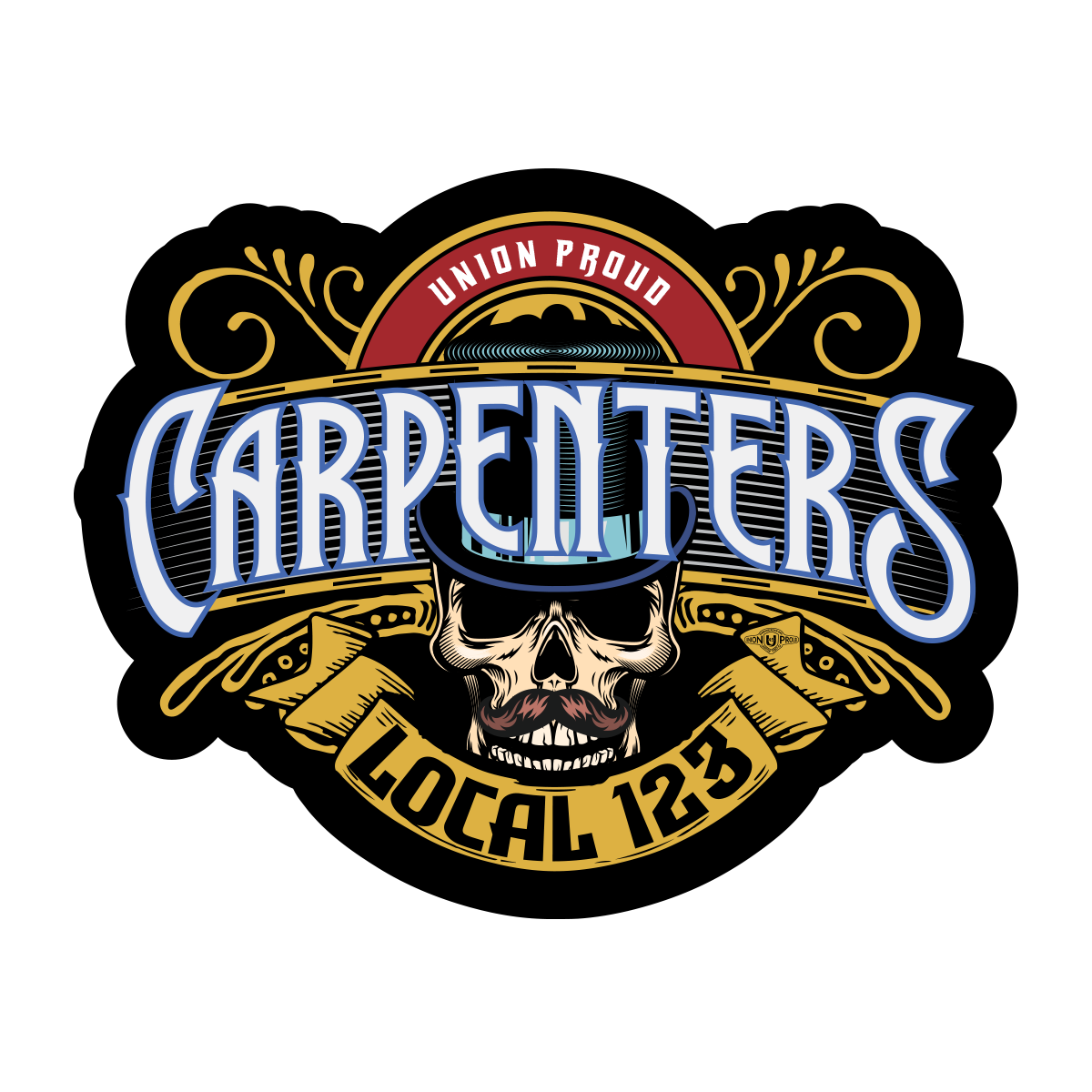 UBC - Carpenters Skull Decal