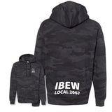 Heavyweight IBEW Local 2067 Hoodie Black Camo