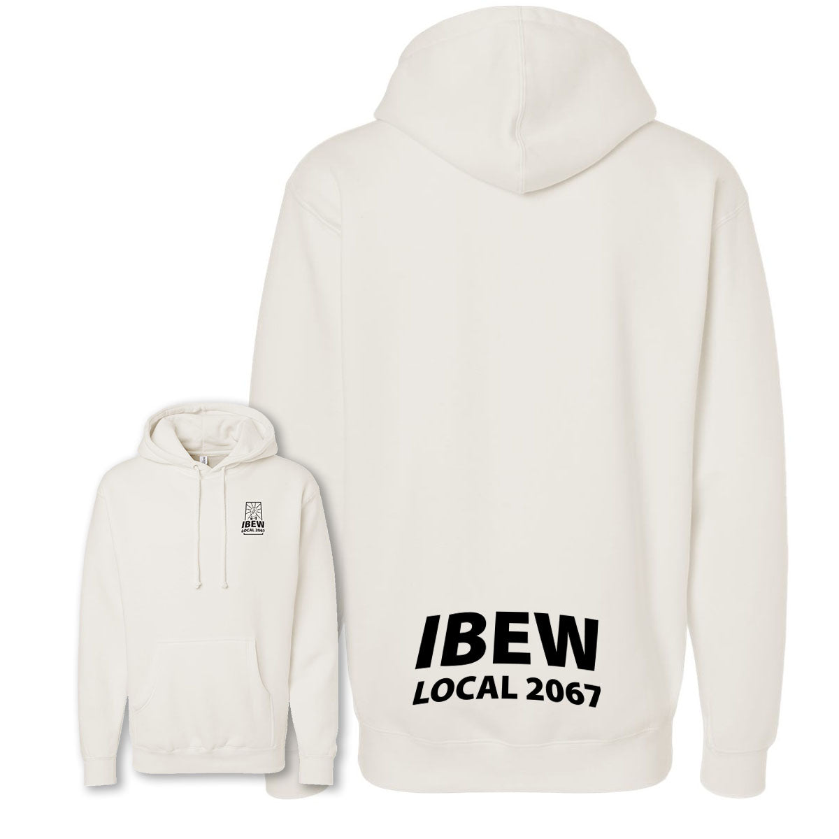 Heavyweight IBEW Local 2067 Hoodie Bone