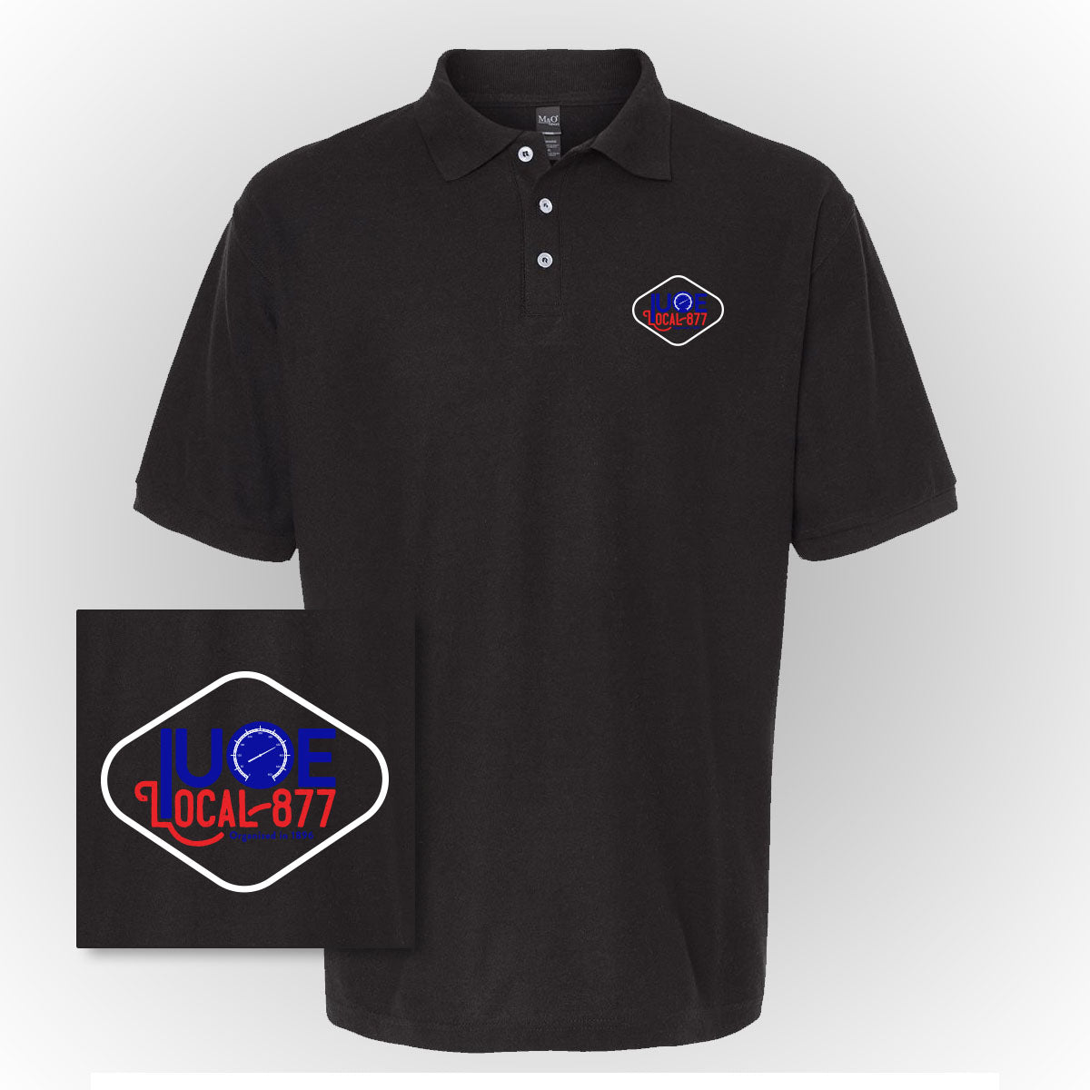 Round Diamond Logo Polo - IUOE 877