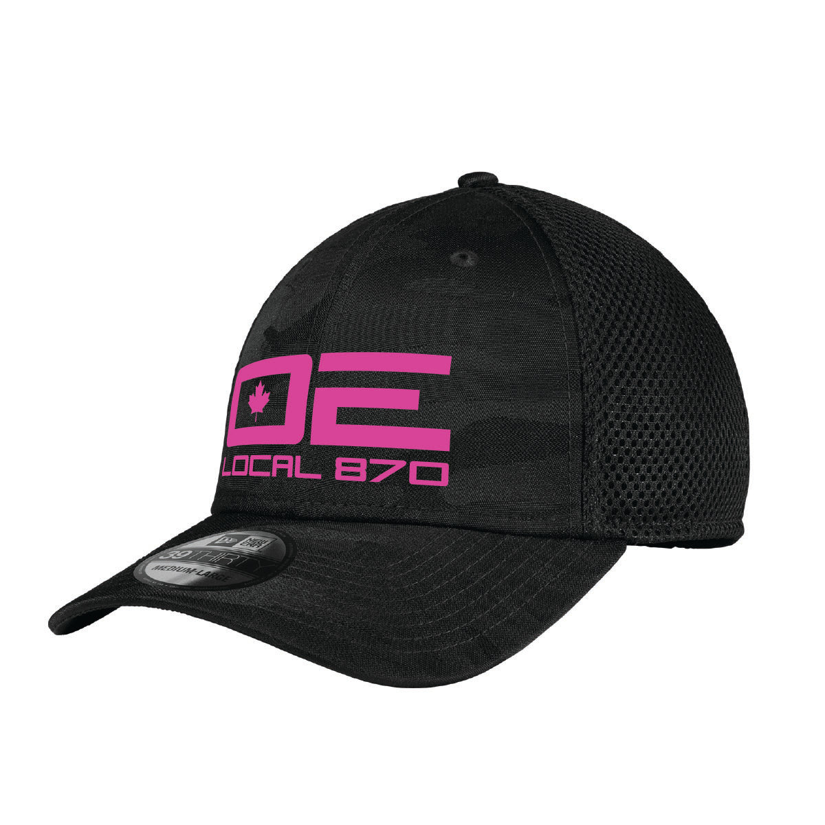IUOE 870 - Tonal Camo Cap - PINK Embroidery