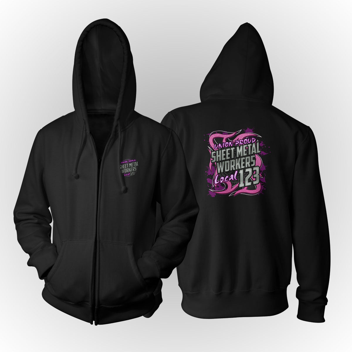 SMWIA - Sheet Metal Workers Pink Metal