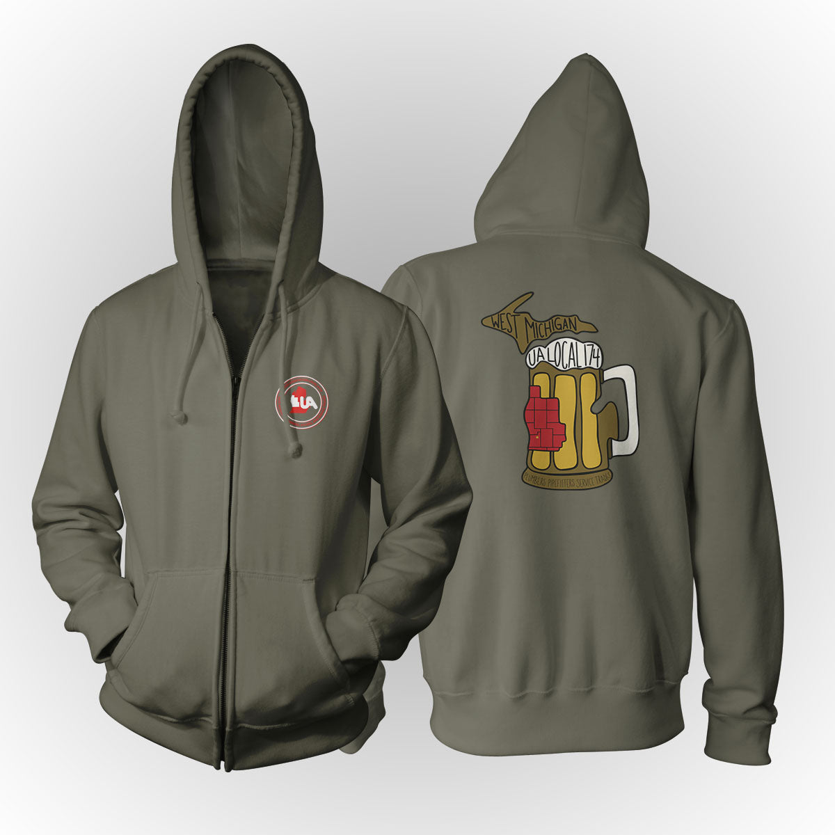 UA Local 174 Beer Mug Apparel