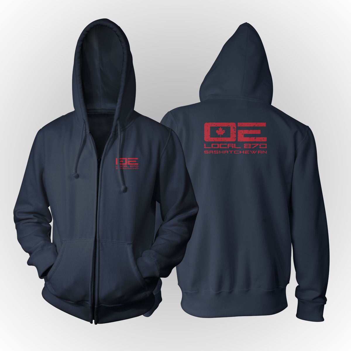 IUOE 870 - Red Logo (Navy)