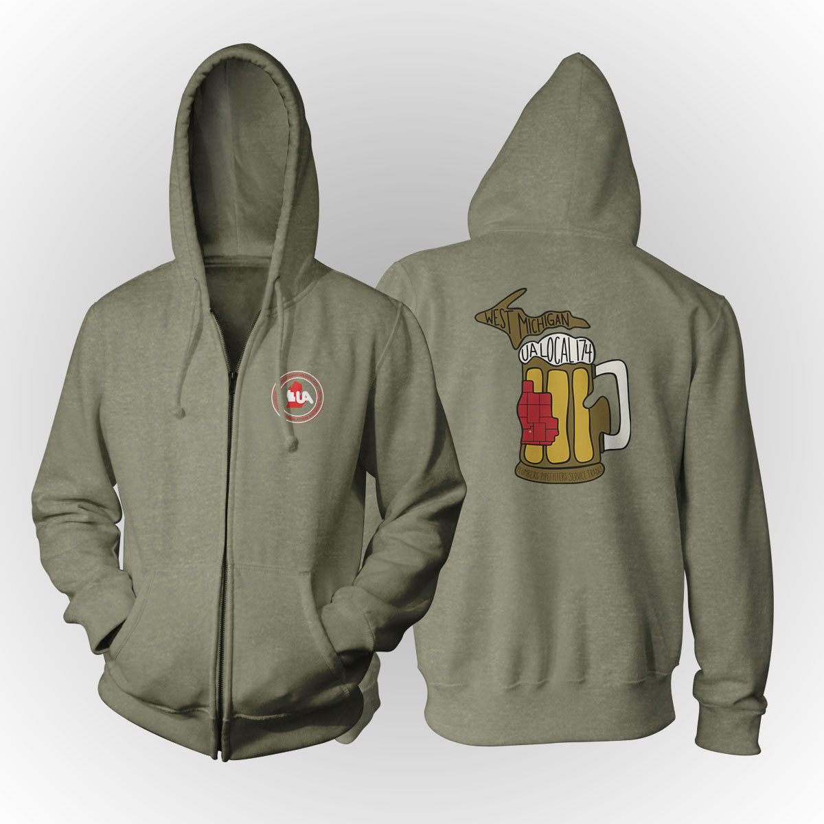 UA Local 174 Beer Mug Apparel