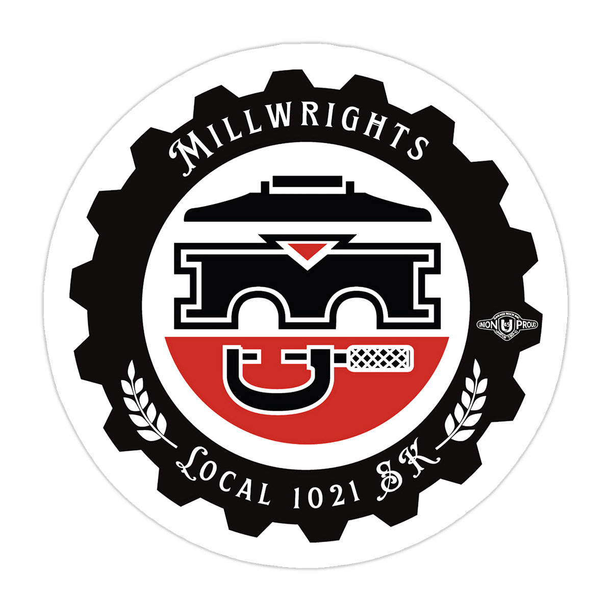 Millwrights 1021 - Gear Decal