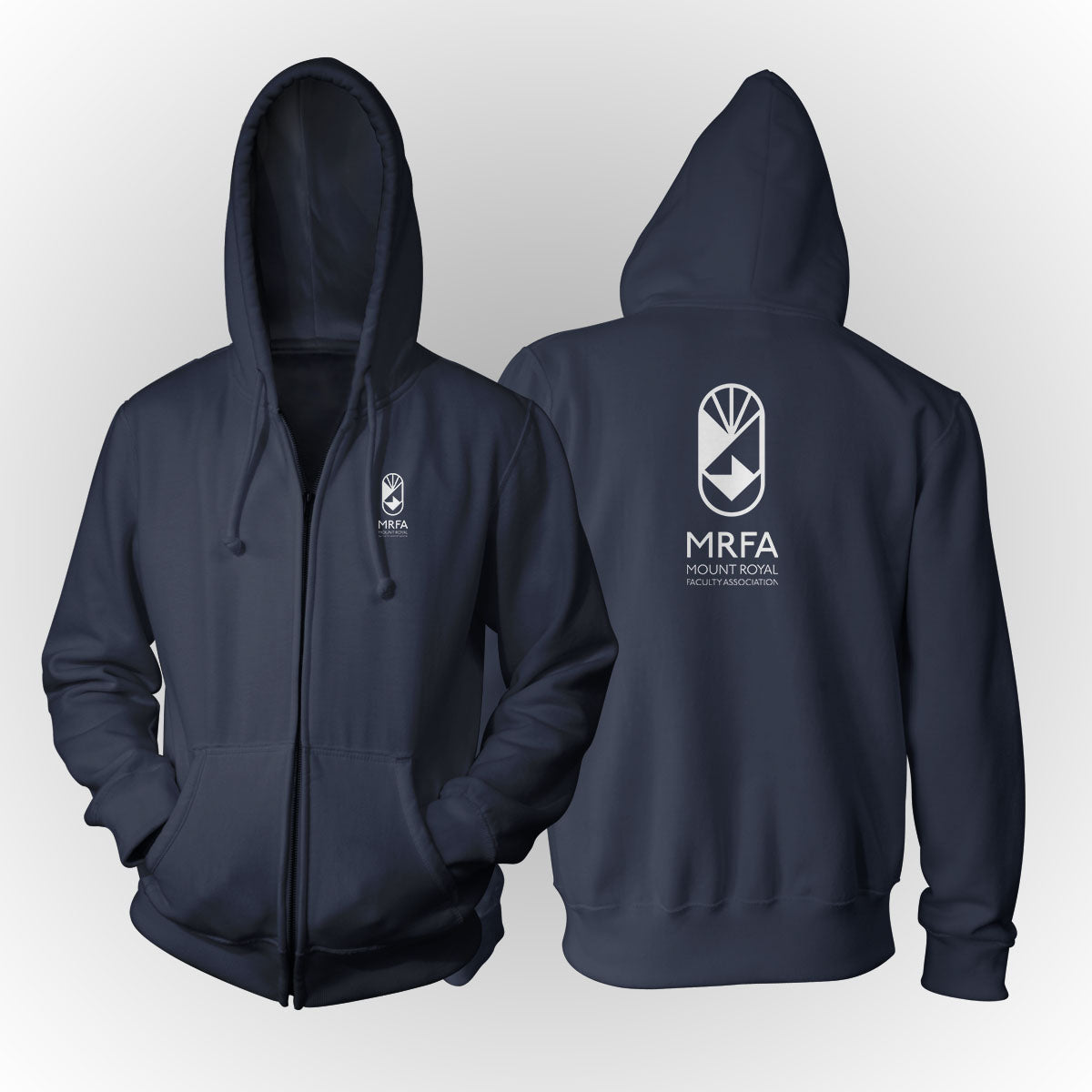 Mount Royal Faculty Association - Basic Logo Navy Apparel