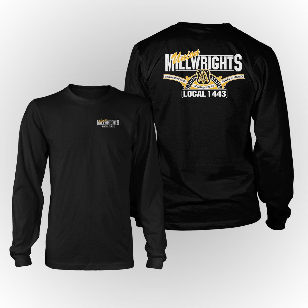 Millwright LU 1443 - Standard Logo Long Sleeve T-Shirt