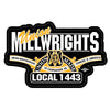 Millwrights 1443 Basic Logo Decal - Black