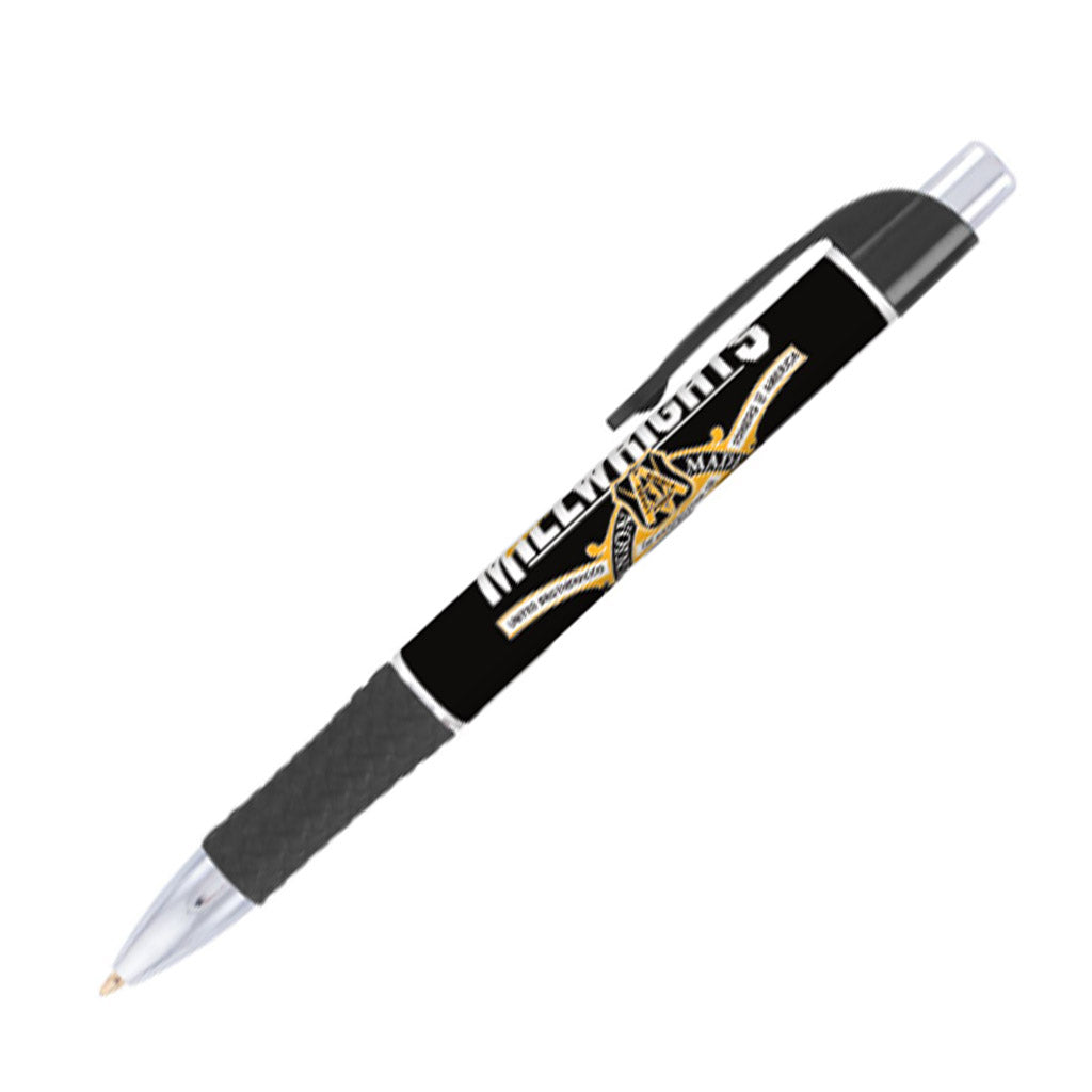 Millwrights 1443 Black Ink Pen - Full Colour Logo (Packs of 100)