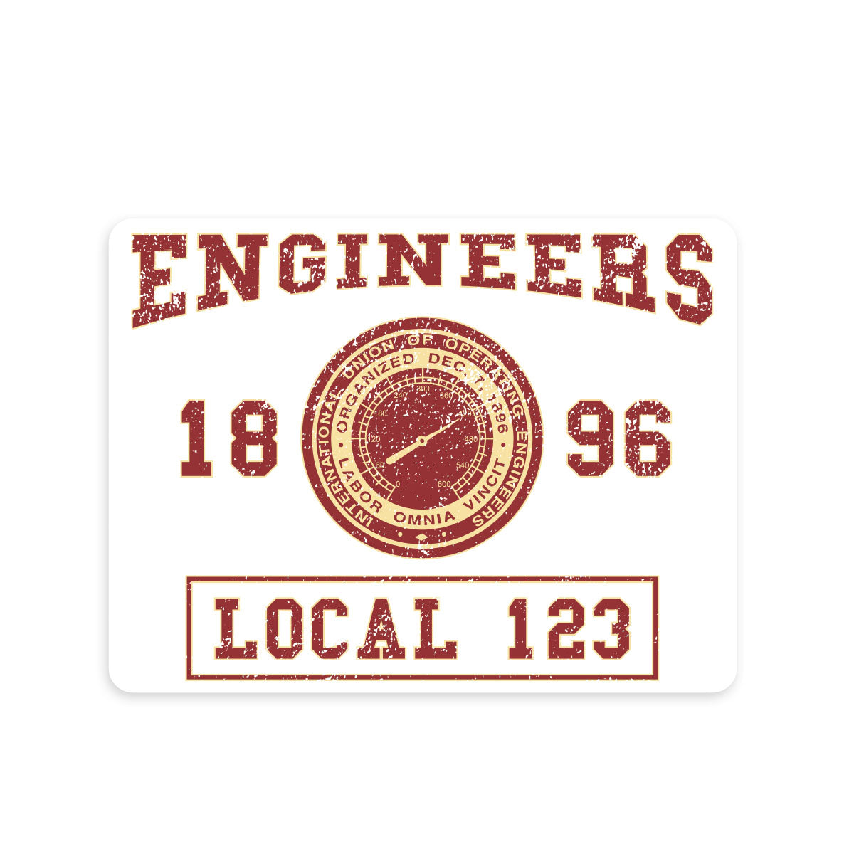 Operating Engineers College Union Decal
