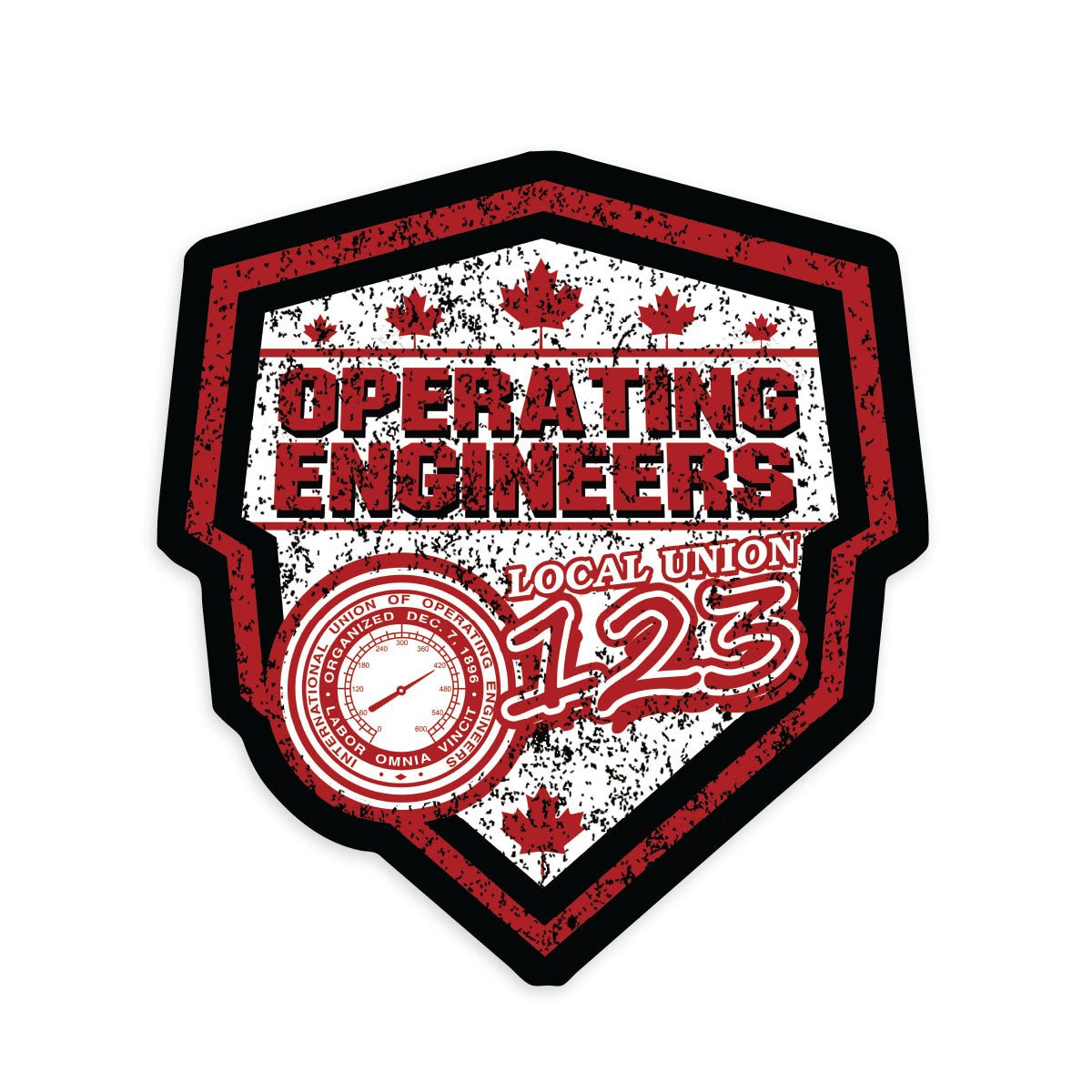 Operating Engineers Canada Shield Union Decal