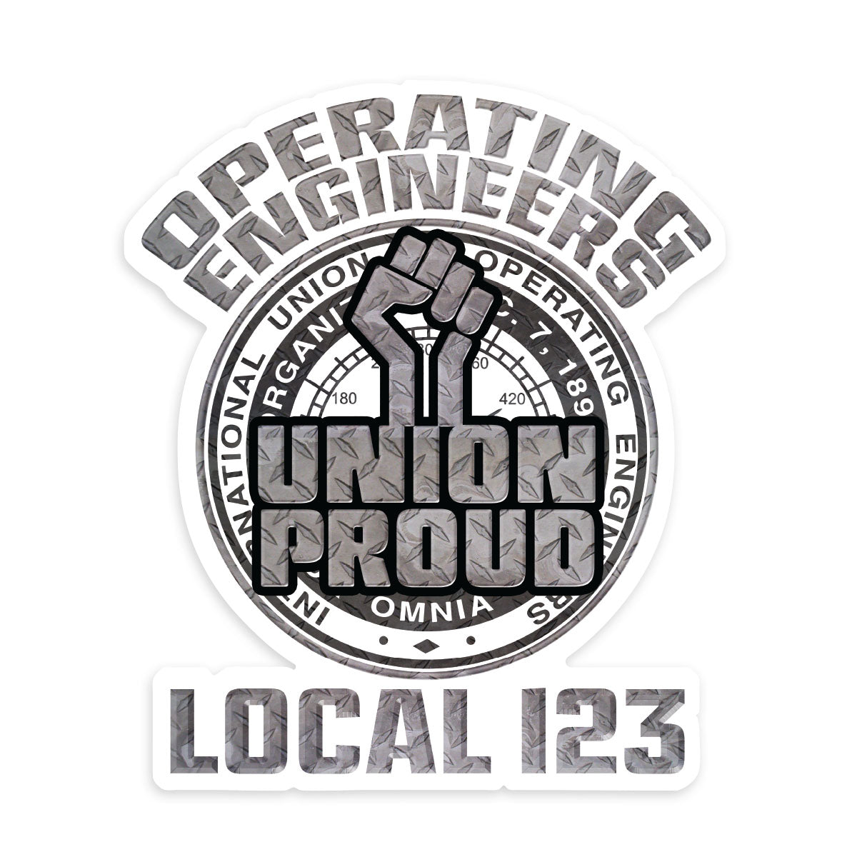 Operating Engineers Iron Fist Decal