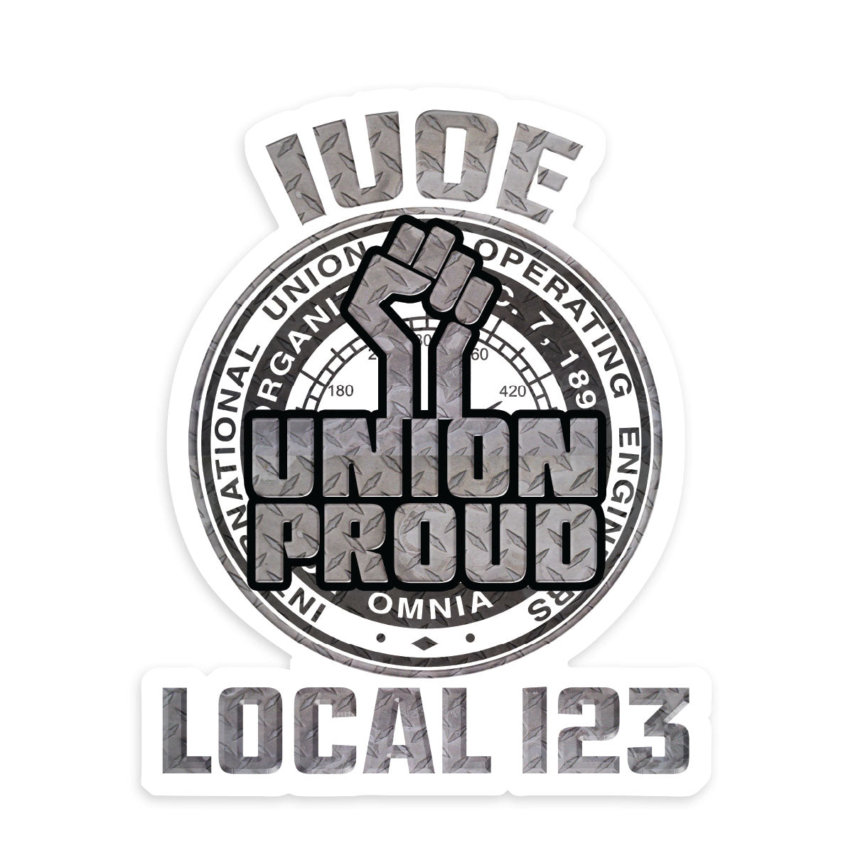 IUOE Iron Fist Decal