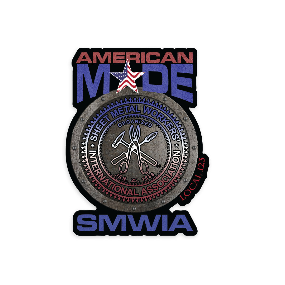 SMWIA Round America Decal