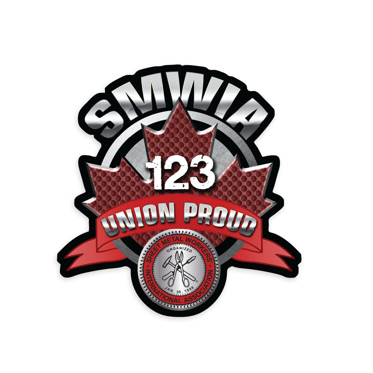 SMWIA Round Canada Decal