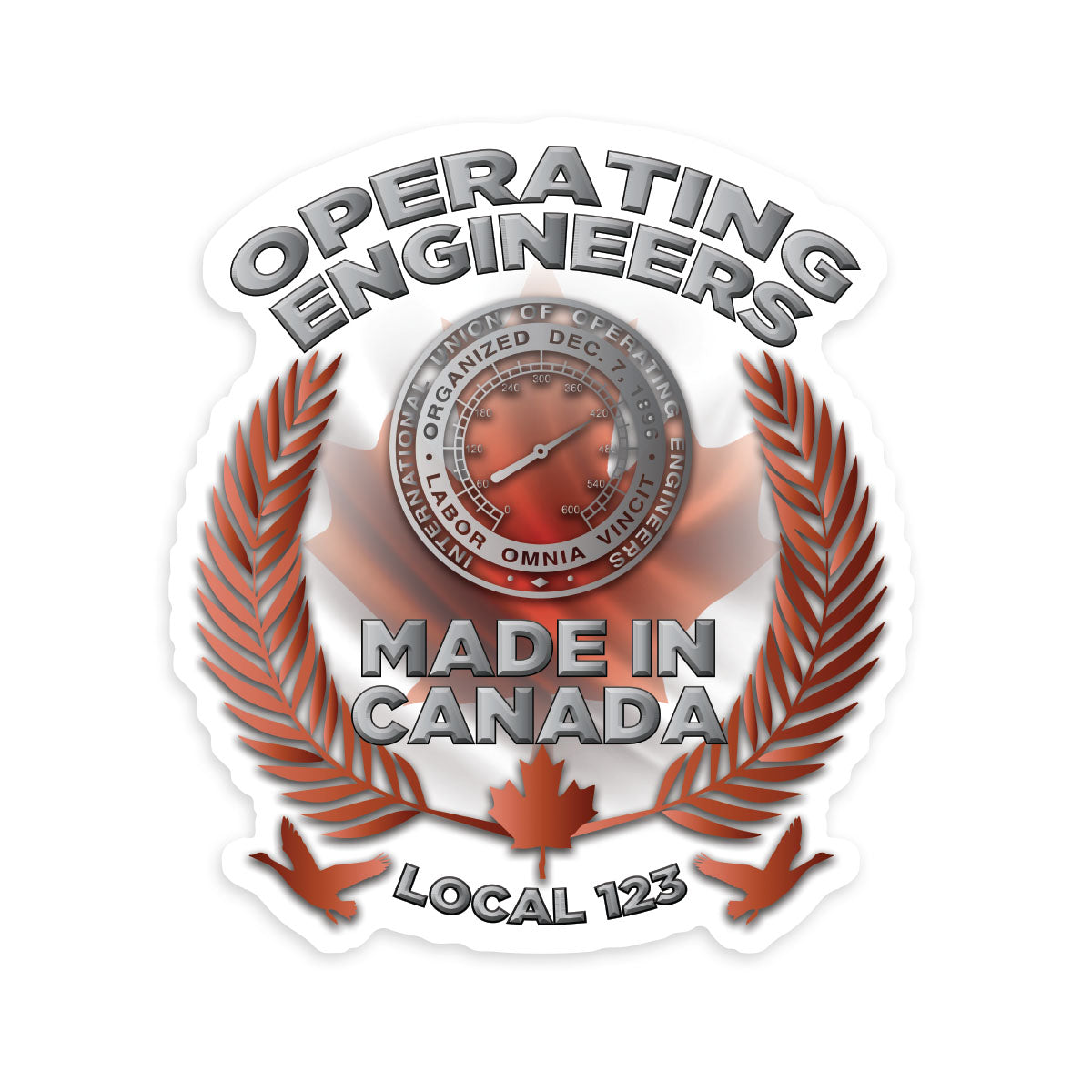 Operating Engineers Canada Decal