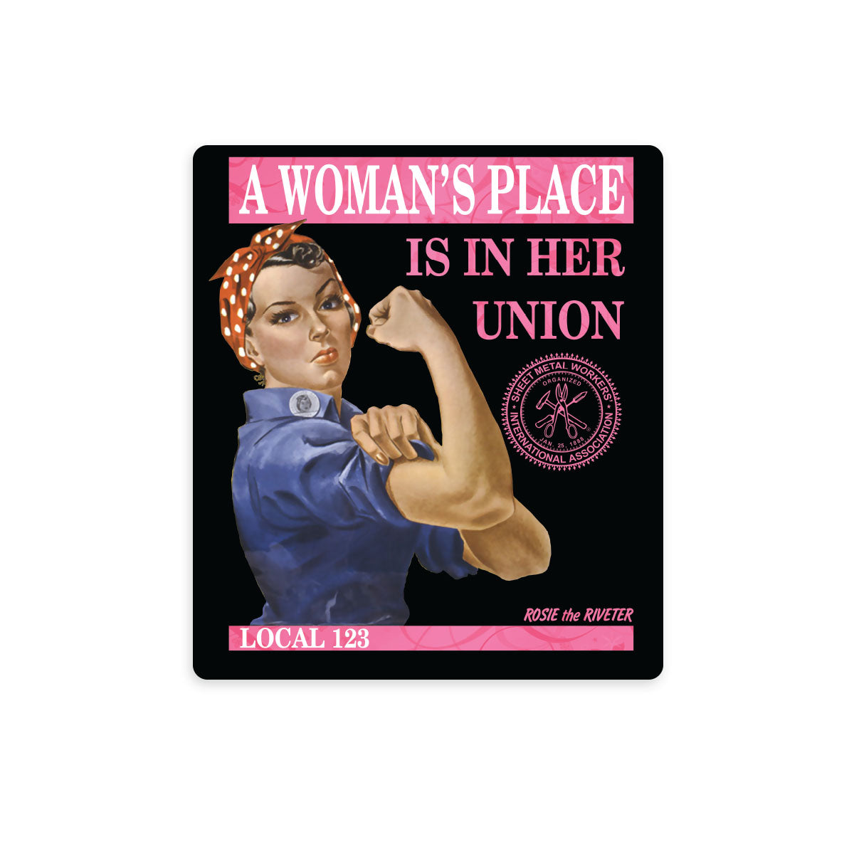 Sheet Metal Classic Rosie Decal