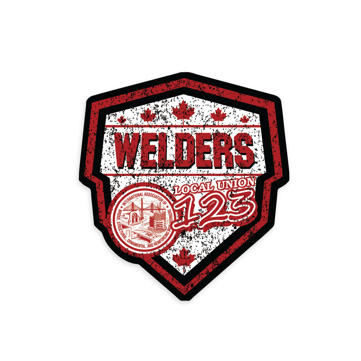 IW Welders Canada Shield Union Decal