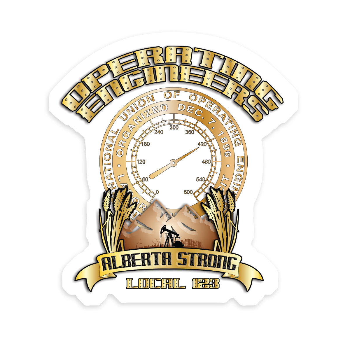 Operating Engineers Alberta Strong Decal