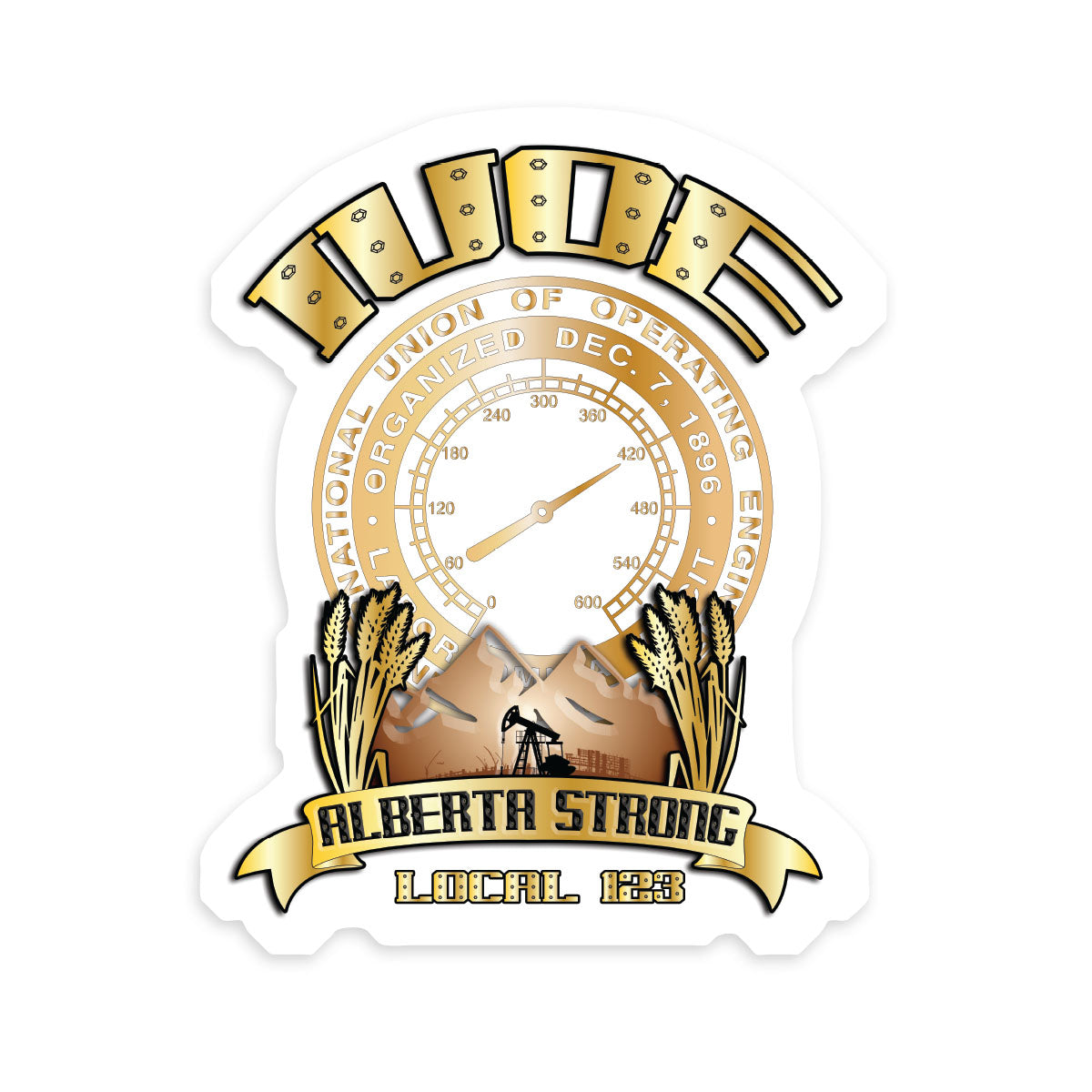 IUOE Alberta Strong Decal