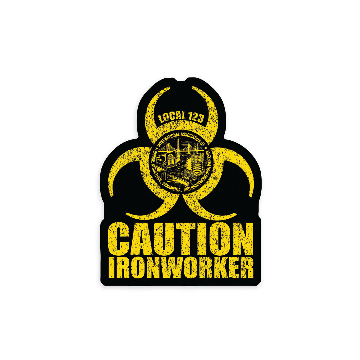 Ironworkers Biohazard Union Decal