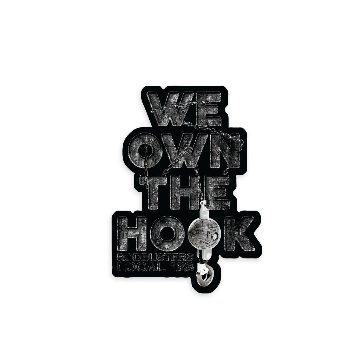 IW Rodbusters Hook Union Decal