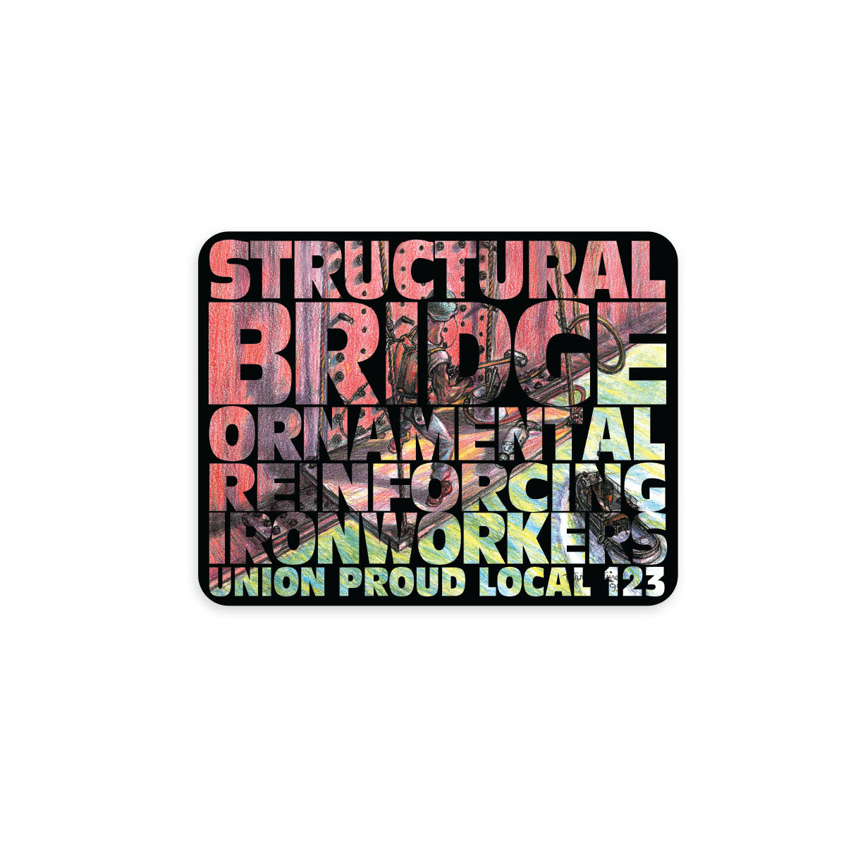 Ironworkers Ornamental Decal