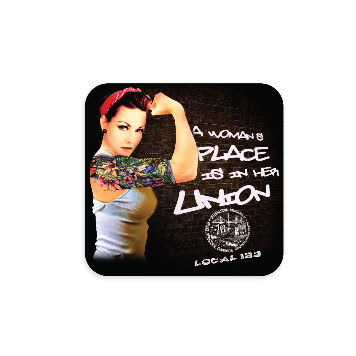 Ironworkers Modern Rosie Decal