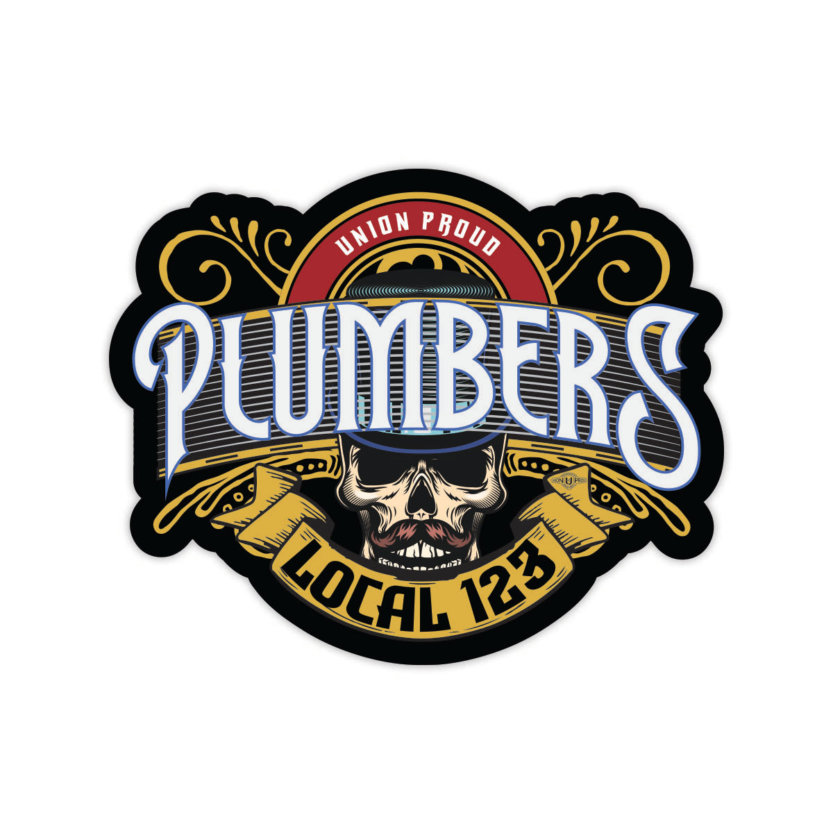 UA - Plumbers Skull Decal