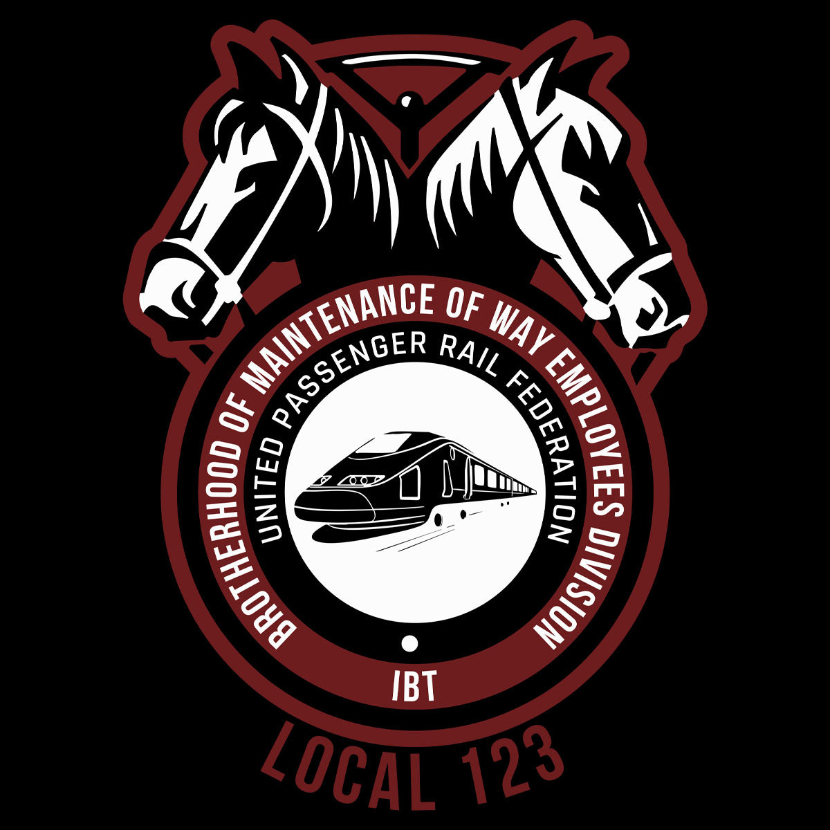 Teamsters - BMWED Basic Logo - Full Back