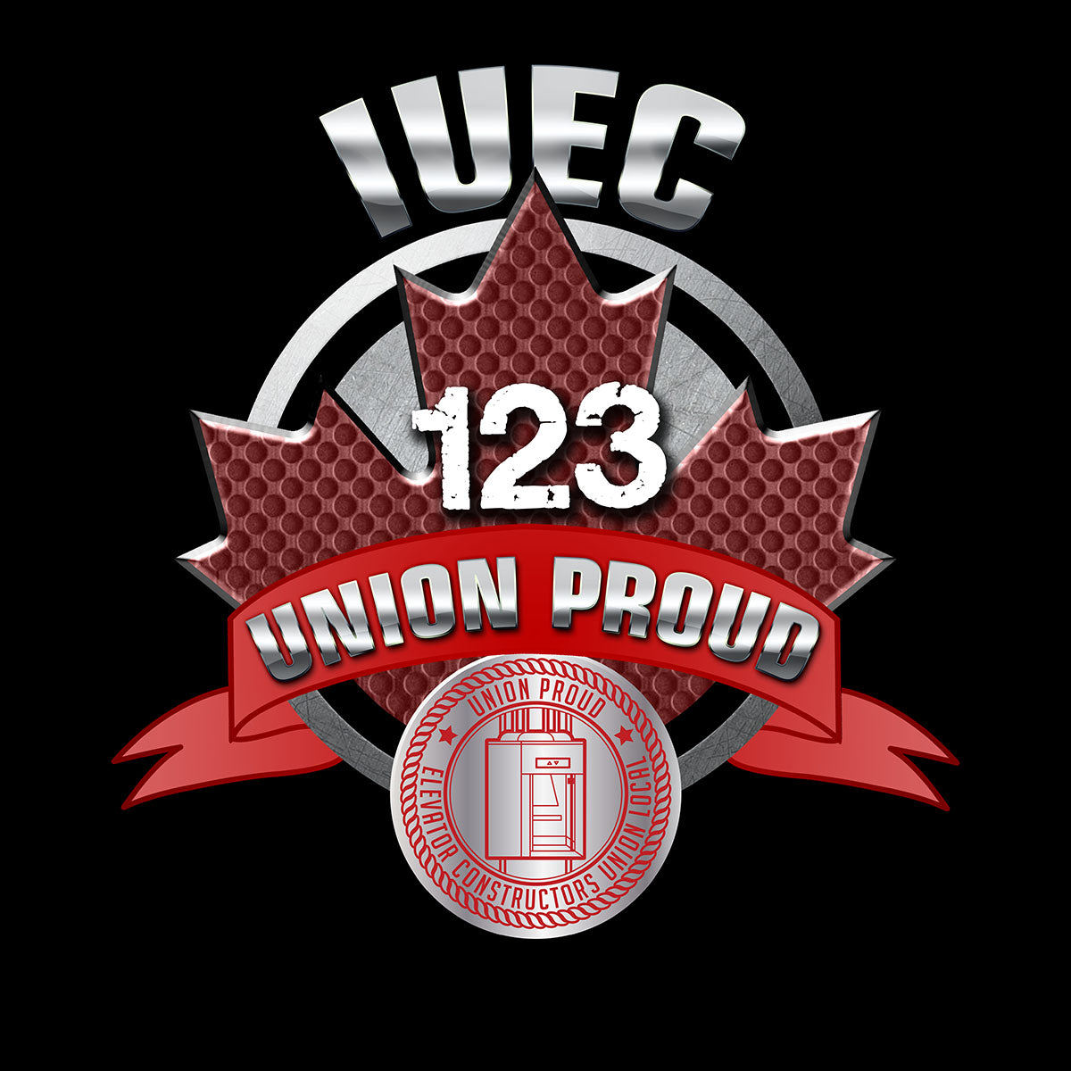 Elevator Constructors Union - Round Canada Initials