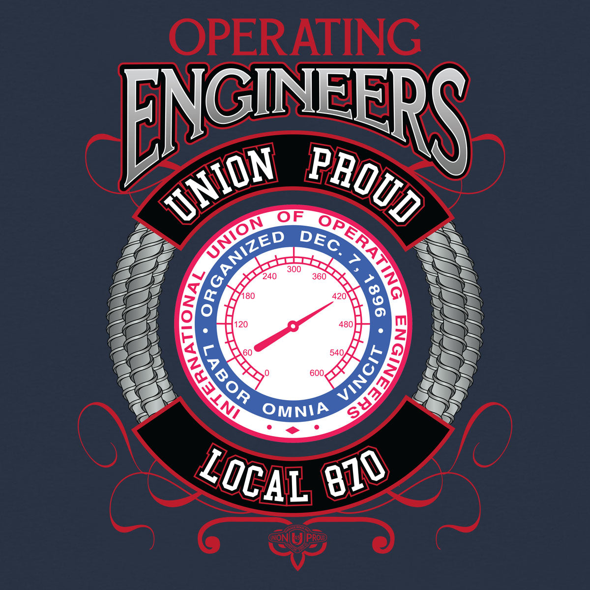 IUOE 870 - Union Proud Dial (Navy)