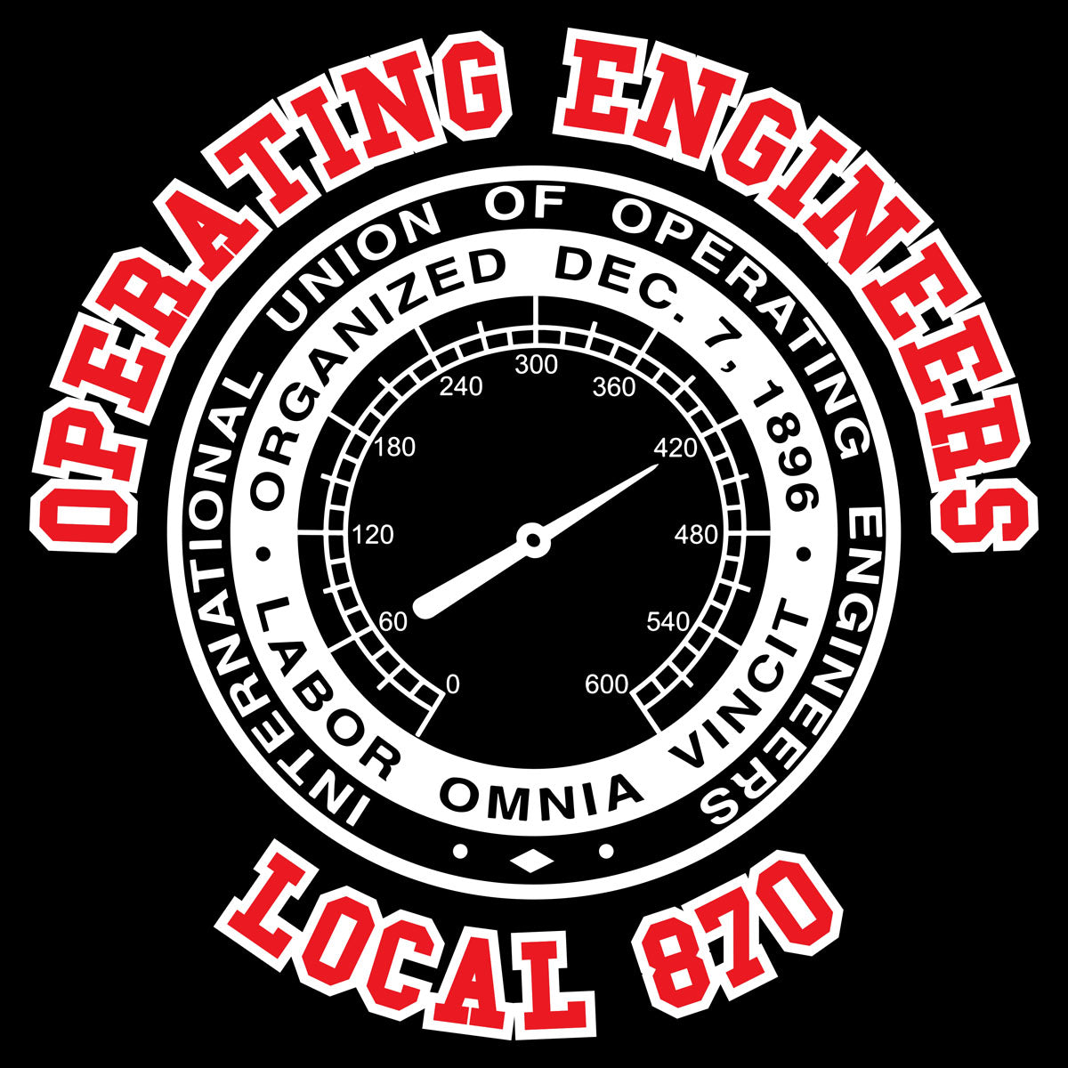 IUOE 870 - Red and White Design