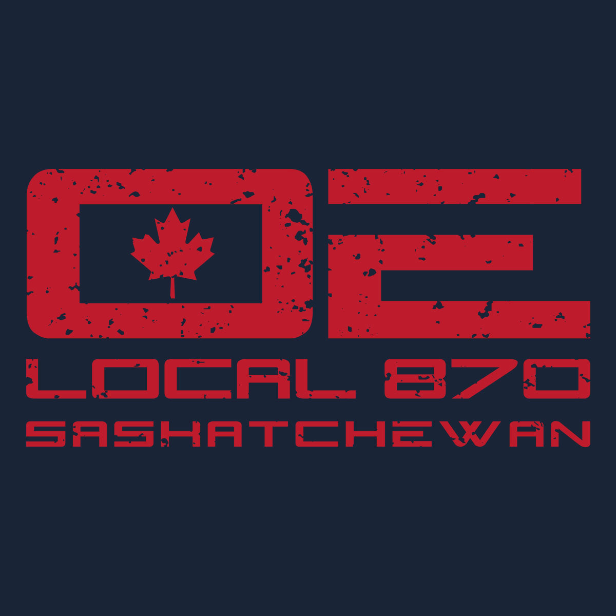 IUOE 870 - Red Logo (Navy)