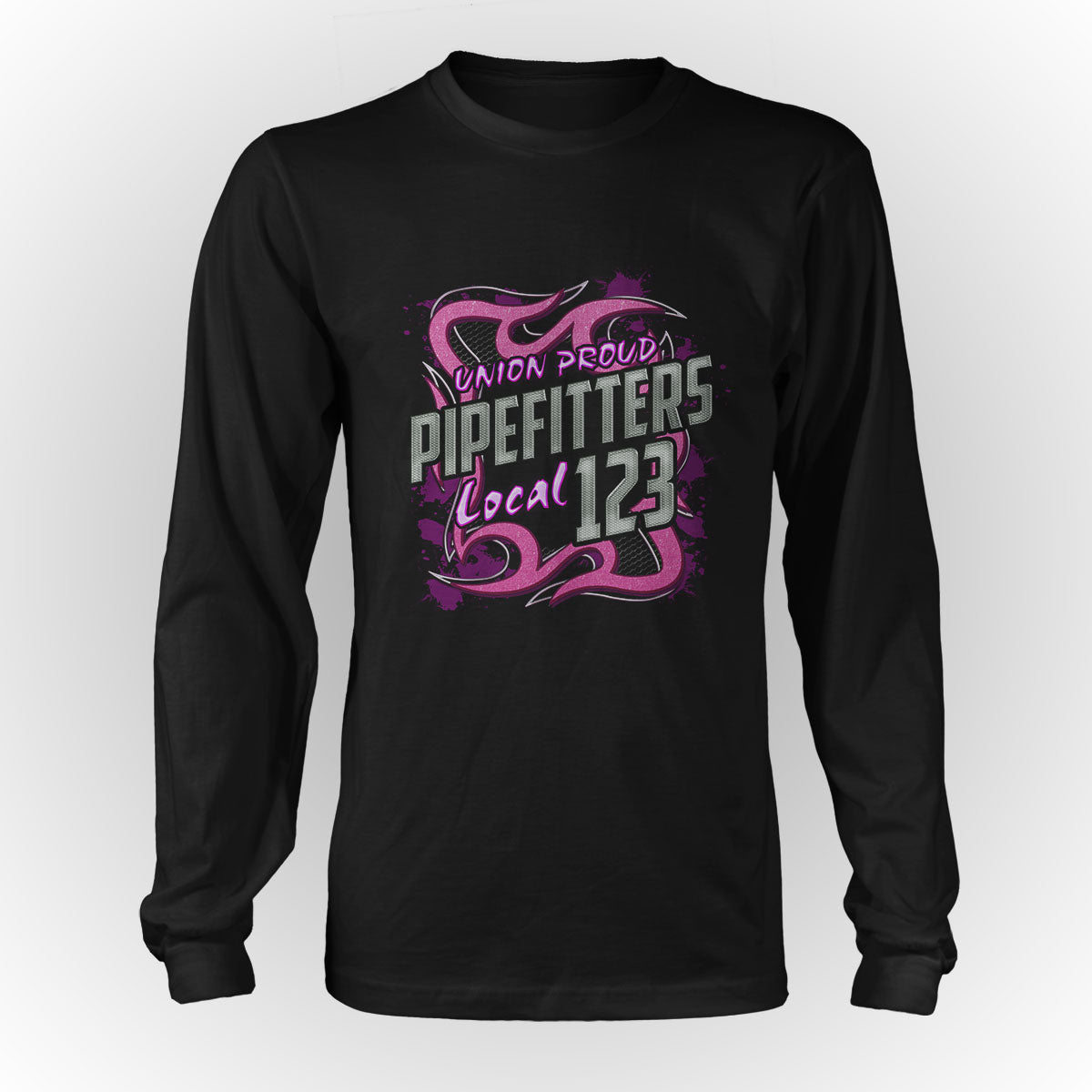 UA - Pipefitters Pink Metal
