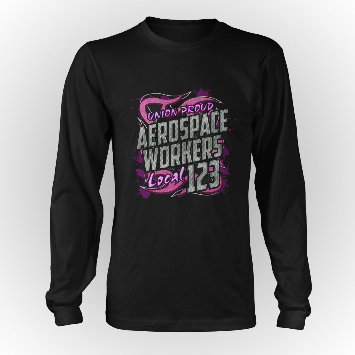 IAM - Aerospace Workers Pink Metal