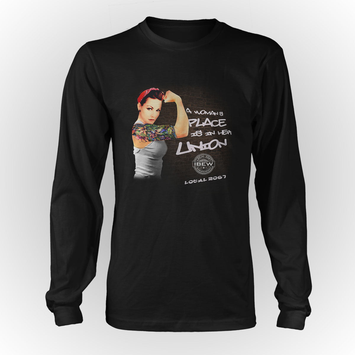 IBEW 2067 - Modern Rosie Wheat Stamp Apparel