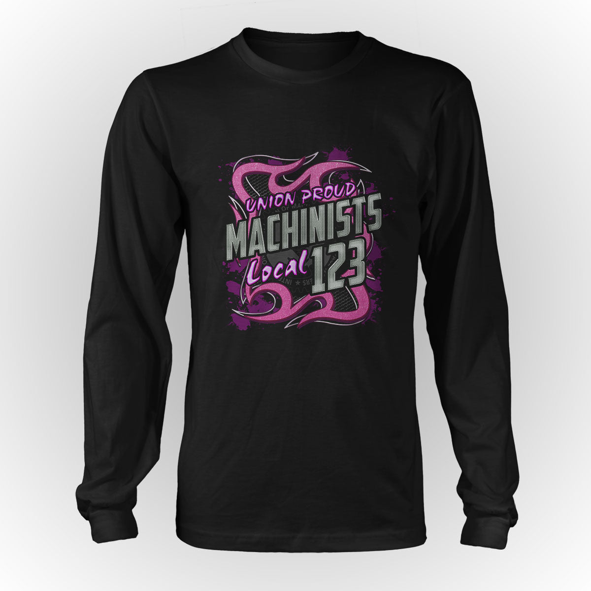 IAM - Machinists Pink Metal