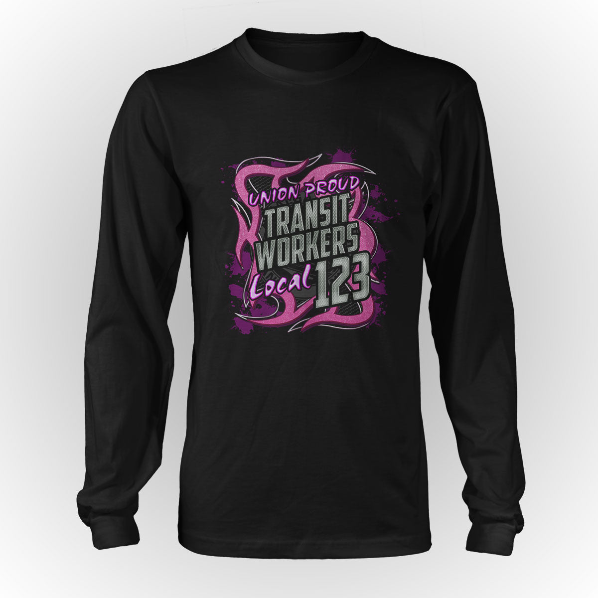 ATU - Transit Workers Pink Metal