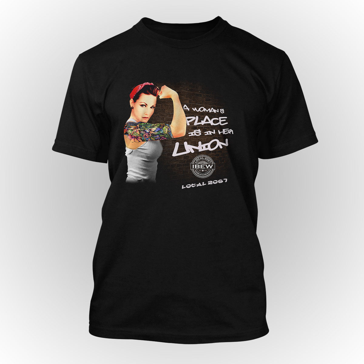 IBEW 2067 - Modern Rosie Wheat Stamp Apparel