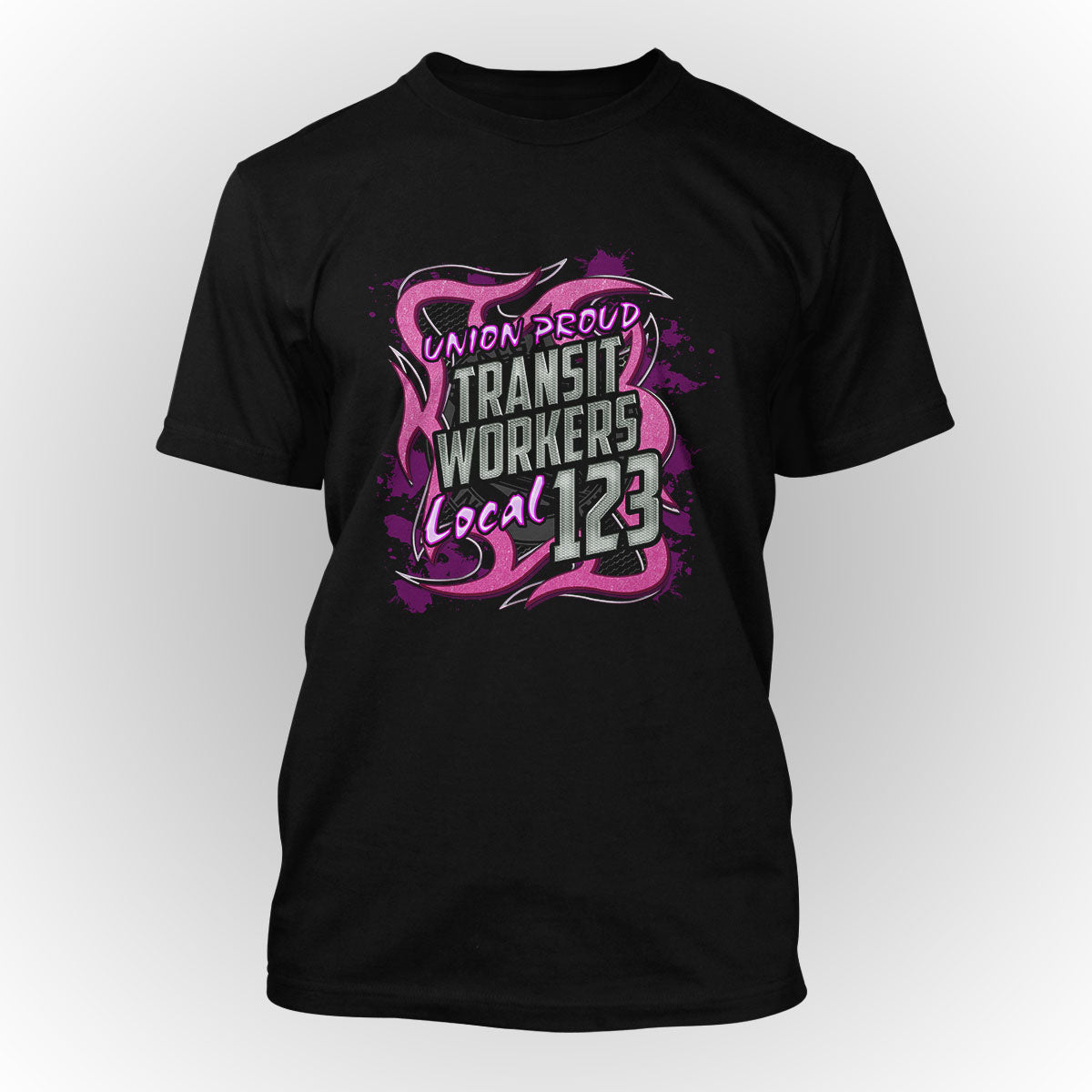 ATU - Transit Workers Pink Metal