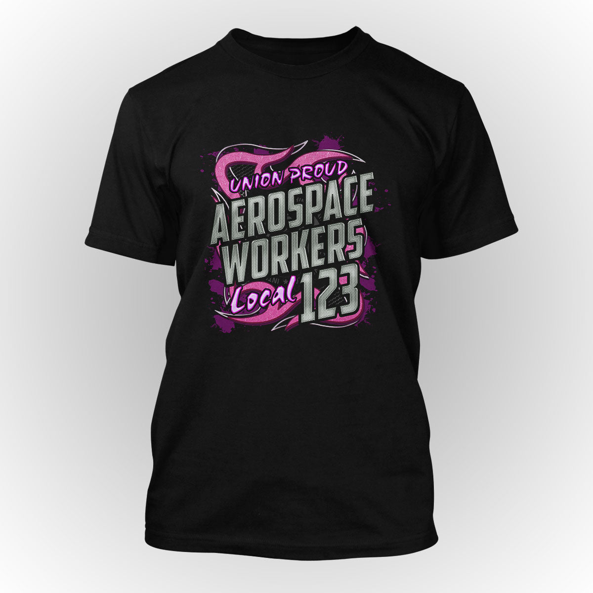 IAM - Aerospace Workers Pink Metal