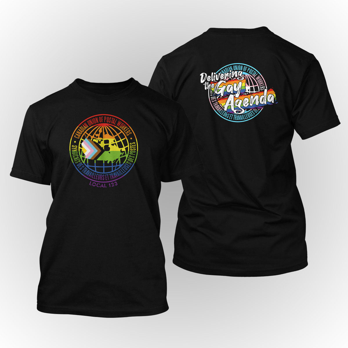 CUPW - Delivering the Gay Agenda (Back Print)