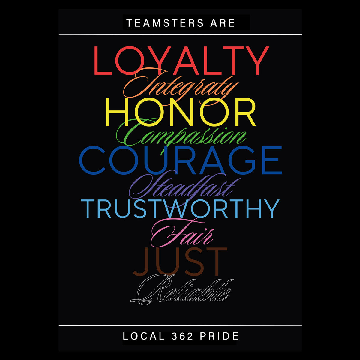 Teamsters 362 - Typography