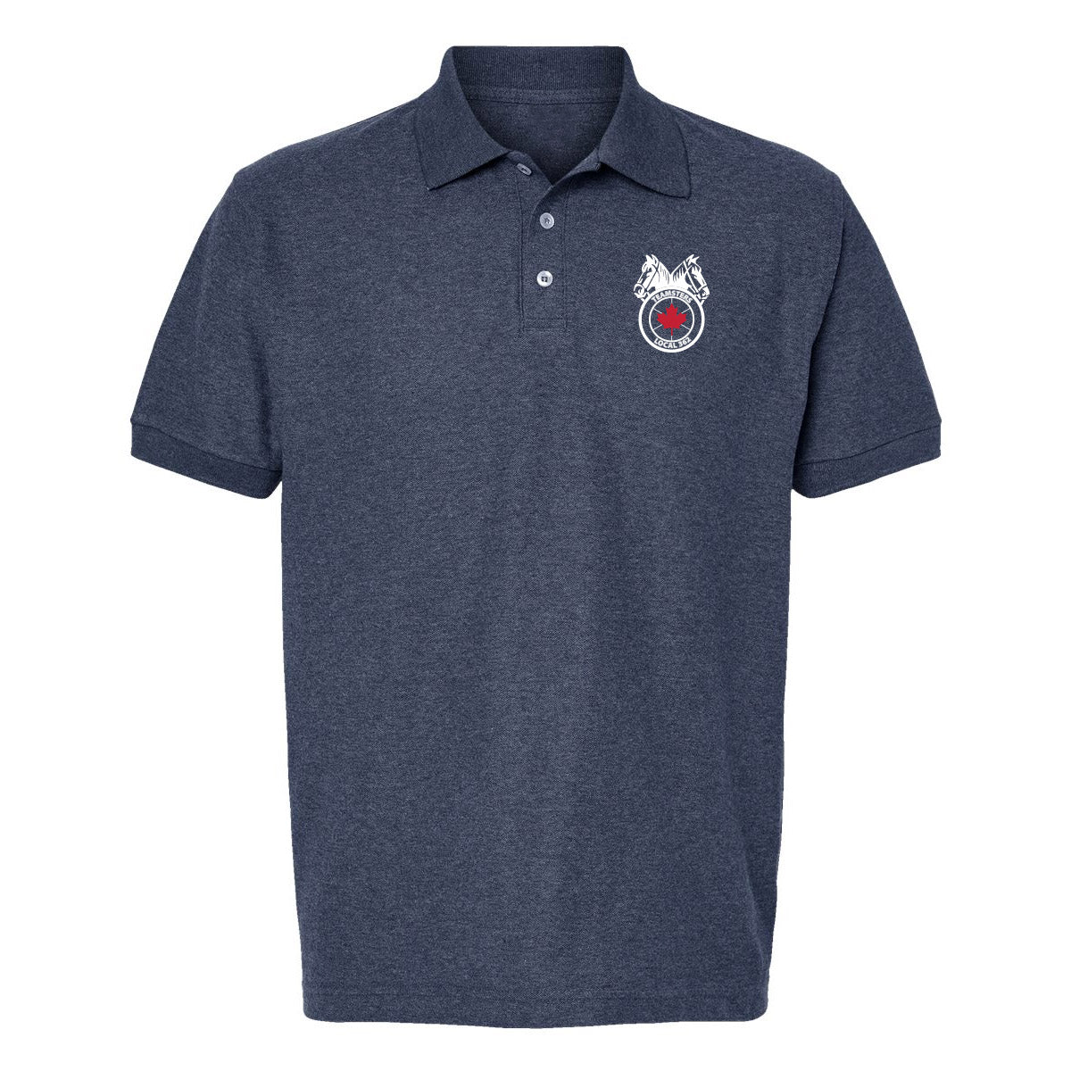 Teamsters 362 Mens Polo - Red & White Logo