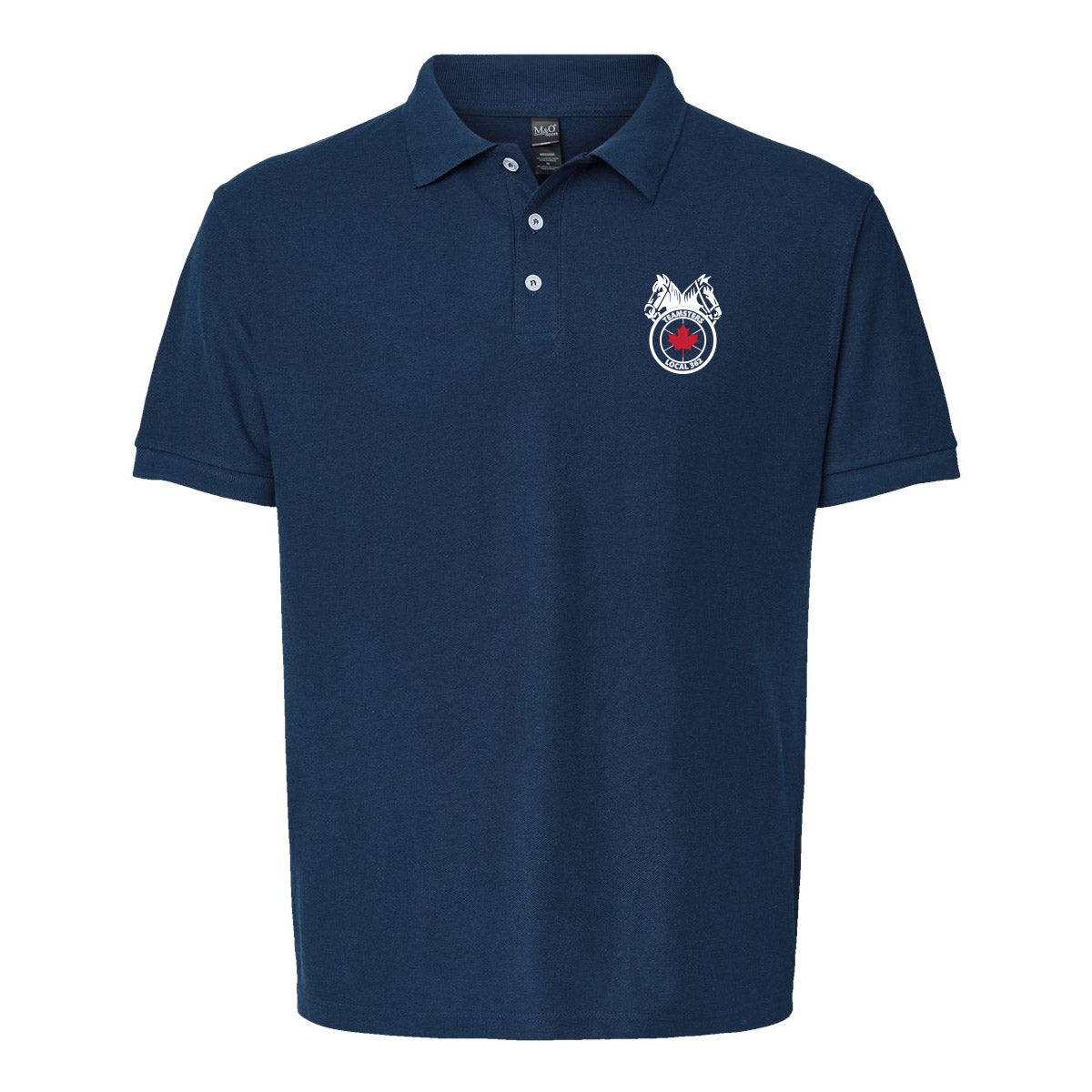 Teamsters 362 Mens Polo - Red & White Logo